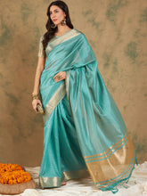 Womens Fashion Ethnic Sea Green Color Sarees-MLSHWSA1234SGR0ONE